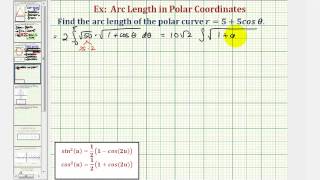 Ex 2: Arc Length of a Polar Curve