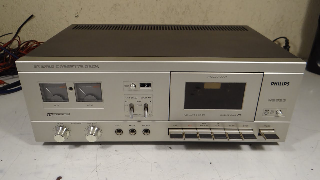 PHILIPS N5438 HIFI Cassette Deck Tapedeck Vintage