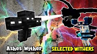 Ashes Wither VS Selected Withers (Part2) | Minecraft |Mobs Battle