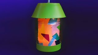 Recycled Lantern DIY  - Make a Kid-Safe Camp Lantern from Recycled Supplies! screenshot 4