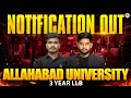 Allahabad University LLB 2026 Notification Out | 3 Year LLB Form, Dates &amp; Eligibility