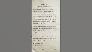 paper 205 m.sc zoology question paper 2025 (biostatistics and bioinformatics)