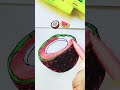 🥥🍉 Creative sketch Art 🎨#🤗🤗#short #shorts #youtubeshorts