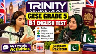 B1 English Test (GESE Grade 5) | SELT British Citizenship| Trinity College London ILR UK