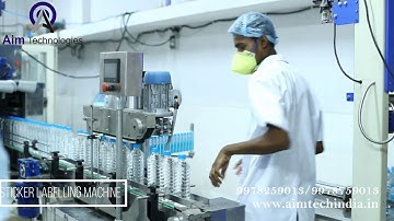 Single side flat bottle sticker Labeling Machine