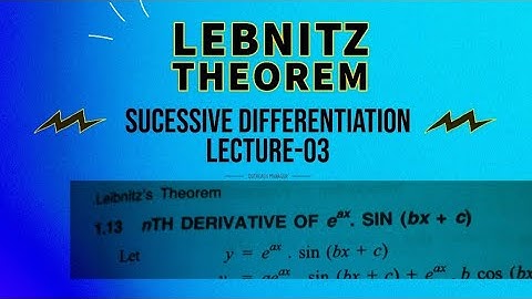 Nth Derivative Of e power ax sin(bx+c)