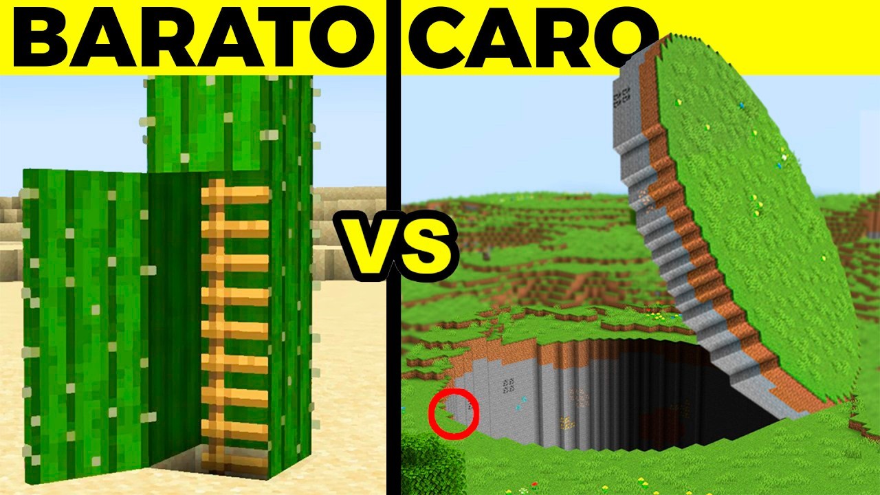 BASE de $1 VS BASE de $1.000.000 en Minecraft