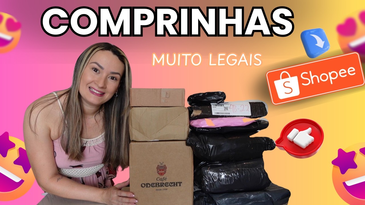 VEM VER MINHAS COMPRINHAS DA SHOPEE 🧡