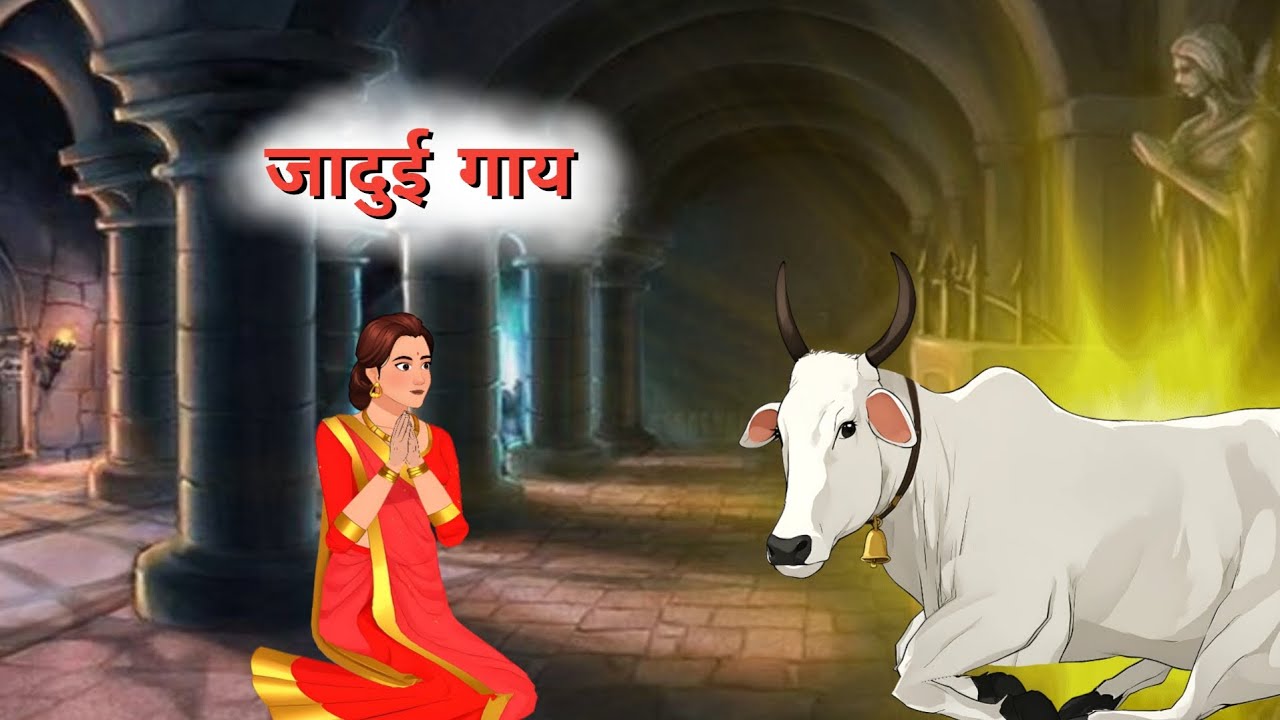 जादुई गाय || Hindi kahani || Moral story || cartoon animation || #viral #kahani 
