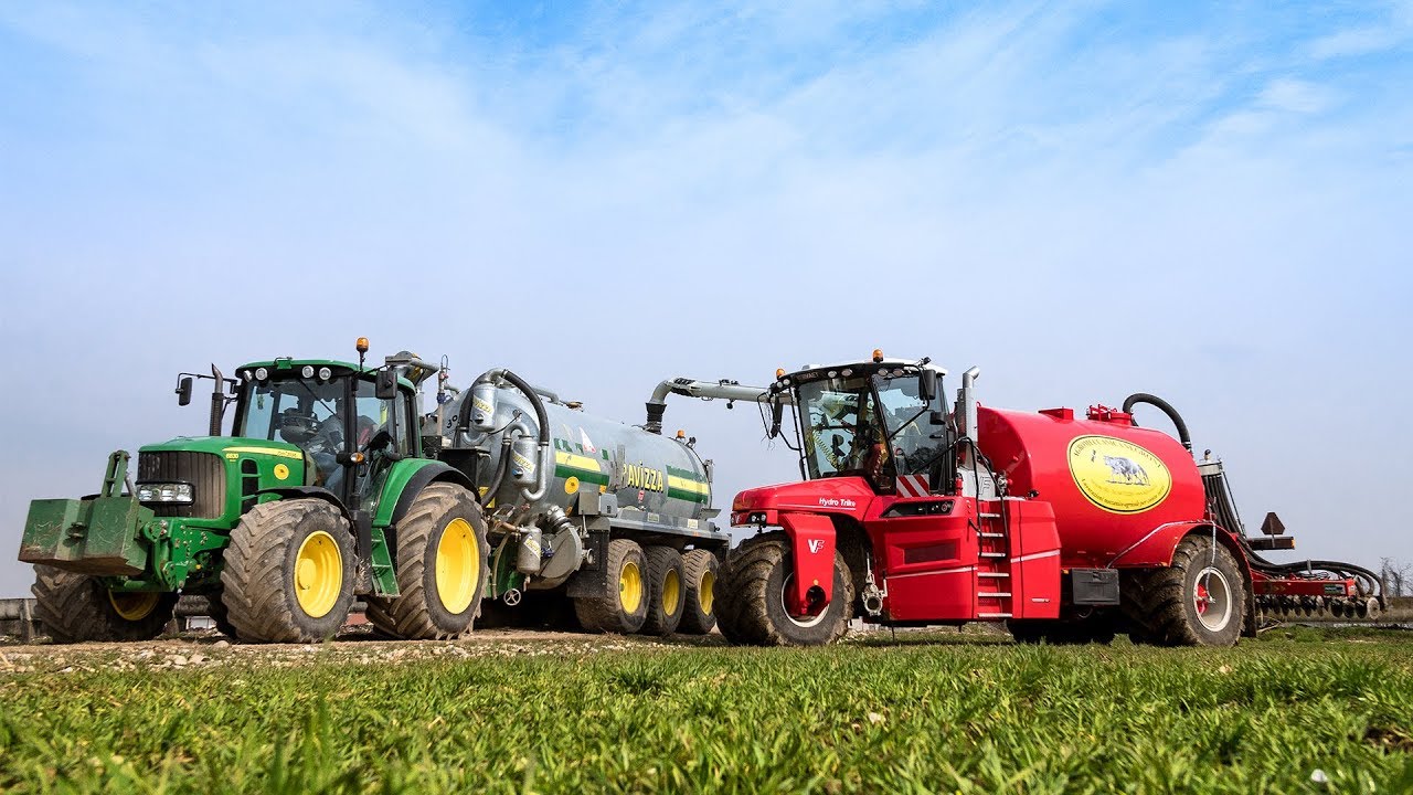 Slurry Injection with VERVAET Hydro Trike | John Deere 6230r, 6830 | Agromeccanica Negroni tractor tires