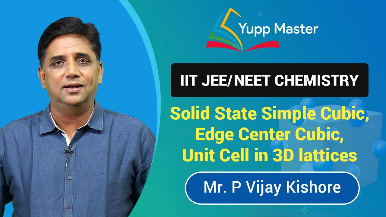 JEE NEET Solid State | Class 12 Chemistry | Cubic Unit Cell with 3D ...