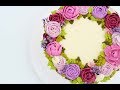 Clase completa de butter cream flowers - Flores de betún