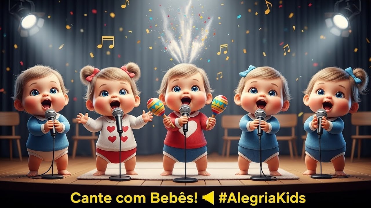 MUSICA INFANTIL COM ESTÍMULOS VISUAIS IDEAIS PARA BEBÊS ATÉ 2 ANOS | ALEGRIA KIDS OFICIAL