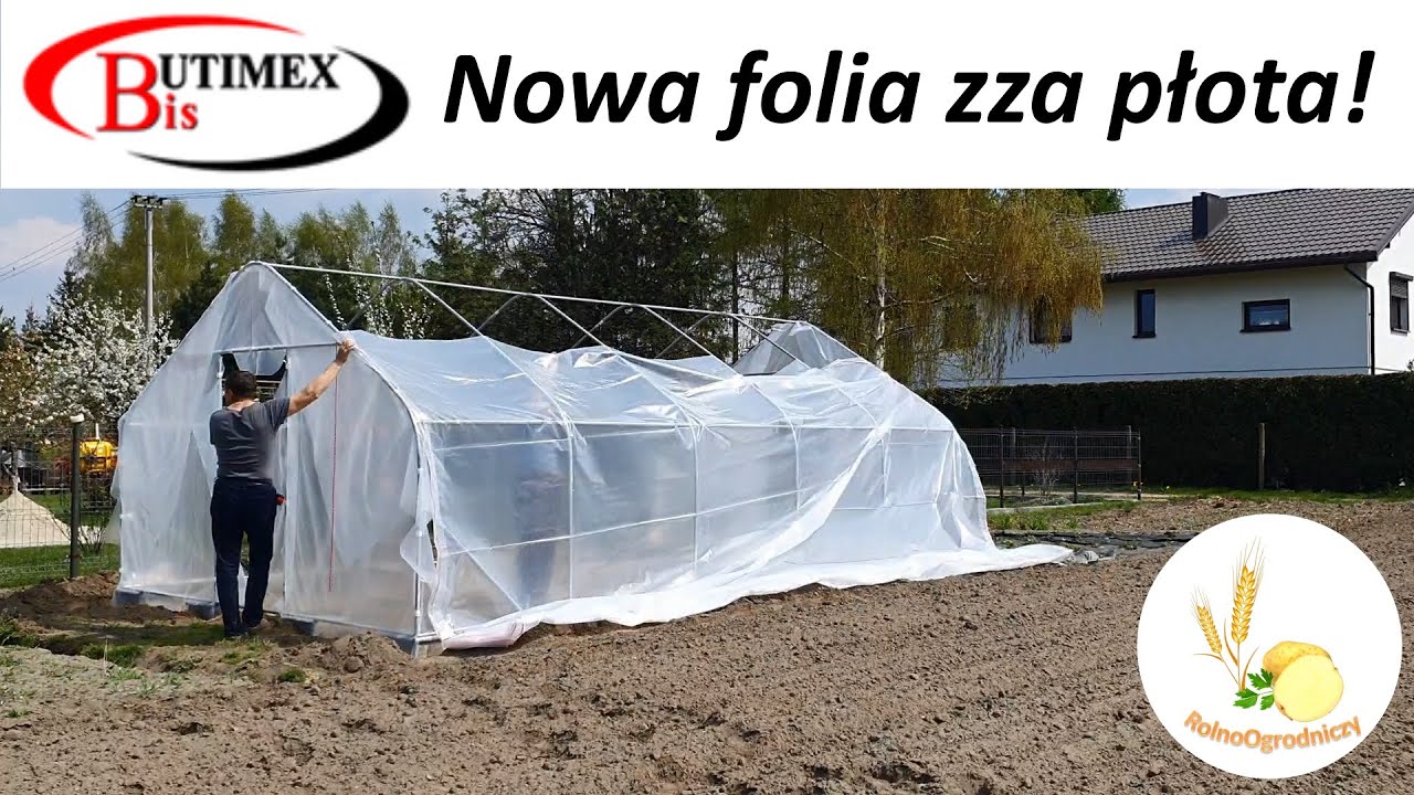 Montaż nowej folii na tunel || Butimex Rybnik - rodzima firma z dużym asortymentem || VLOG #76 ||