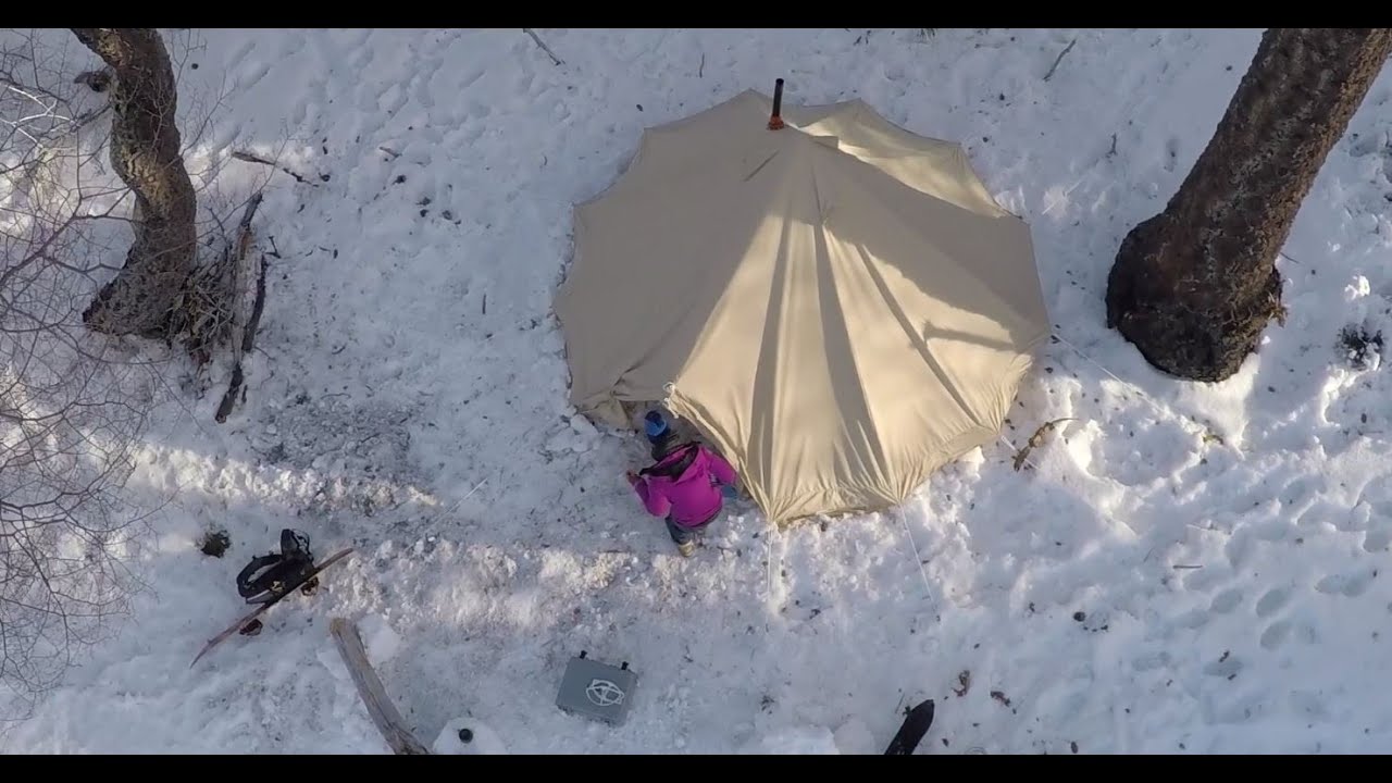 Snow Test: the CanvasCamp Sibley 500 