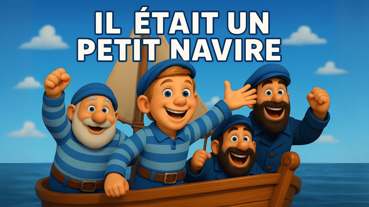 Il Était Un Petit Navire ⛵️⚓️🌊 - Chanson pour Enfants | Comptine Amusante et Éducative
