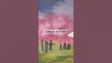Sakura in 1 min in Procreate 🌸 #procreatebeginner #procreate #procreatebrush