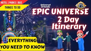 🎢  Epic Universe: 2 Day - Itinerary Perfect ✨ Trip Universal Orlando | DO THIS | FULL INFORMATION