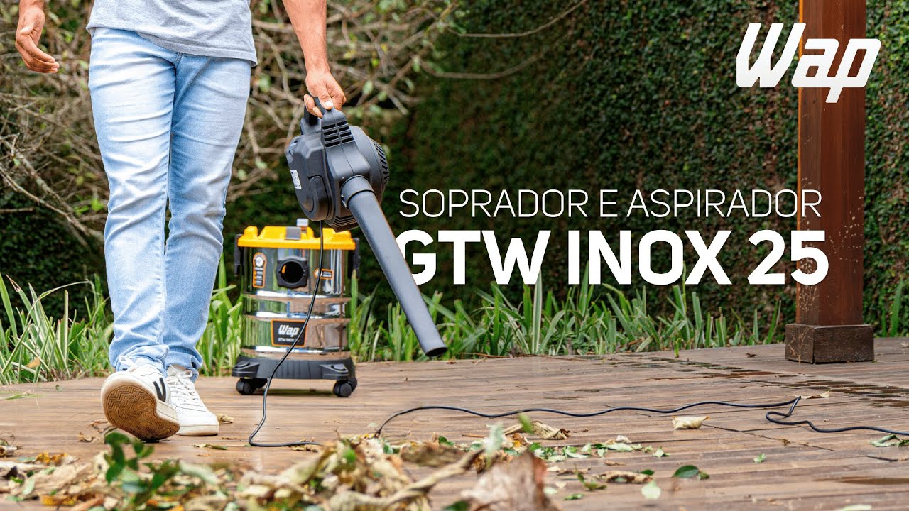 Aspirador de Pó e Água Wap GTW Inox 25