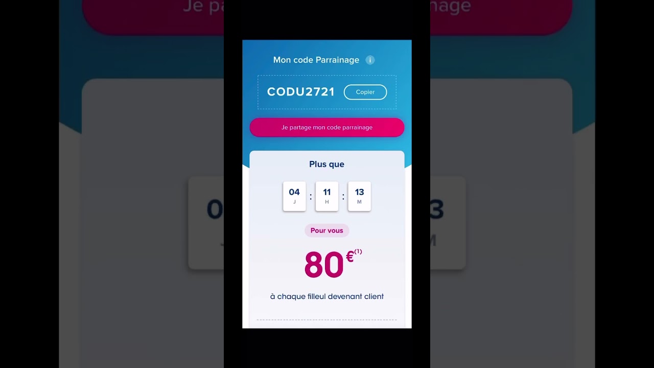 Créer un compte Boursorama,gagne 80€ avec mon code CODU2721  