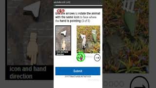 Use the arrows to roated the animal with the same icon to face where the hand is pointing#funcaptcha screenshot 5