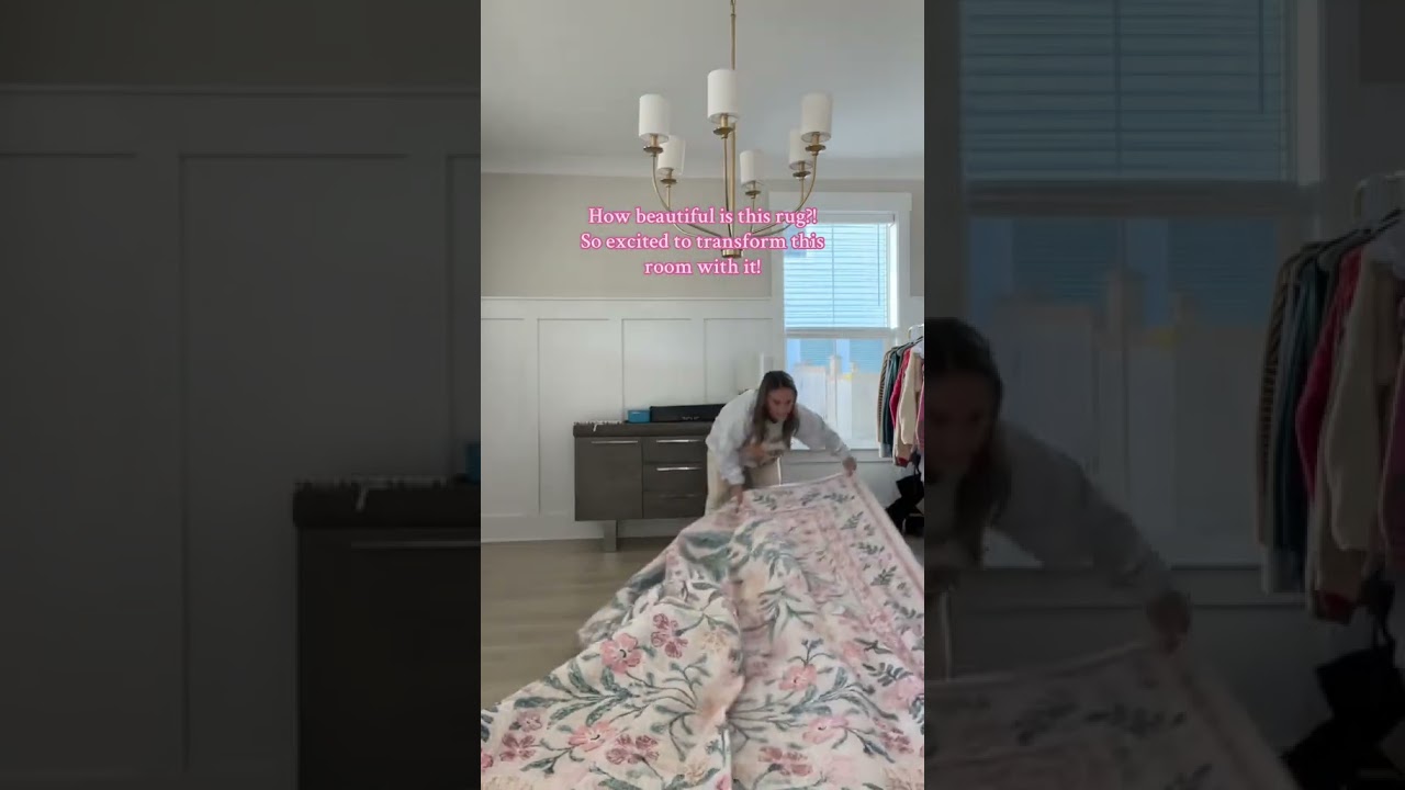 Sylvie Washable Boho Modern Parisian Garden Floral Rug 