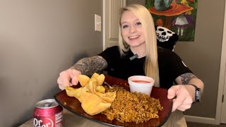 ✨ASMR SPICY RICE & CRAB RANGOON✨