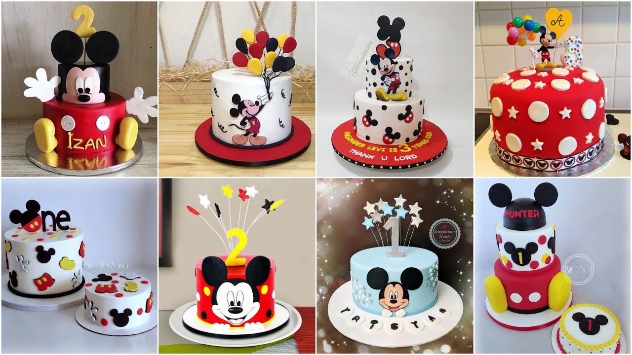 Best Mickey Mouse Theme Birthday Cakes for Kids|| Mickey Mouse ...