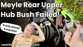 Failed Rear Hub Ball Joint Knuckle Bush After Just 9 Months OEM Replacement and Inspection