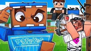 We Built A Popeye's Chicken For Sandwiches!  Minecraft!