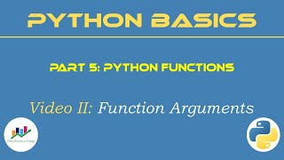 [P5/2] Python Function Arguments | Python Basics | Python Beginners