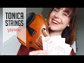 New violin strings: Pirastro Tonica // thoughts on low tension strings & playing some songs