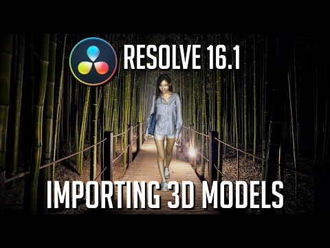 How to Import 3D Models in DaVinci Resolve 16.1 Video Editor