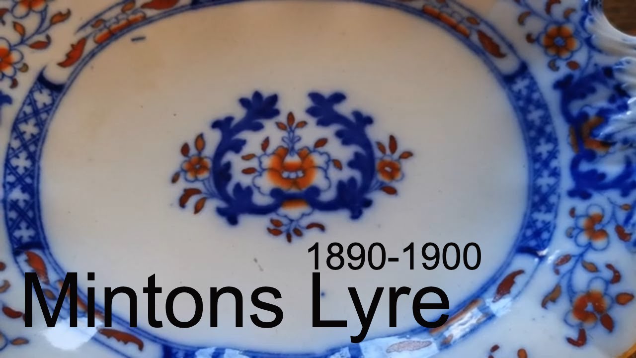 Mintons China Lyre 8667 BB New Stone English Dessert Serving Plate