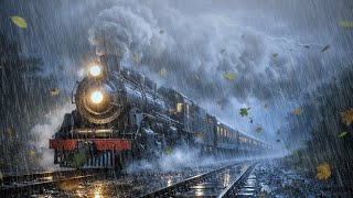 Download Lagu De beste stoomtreinreis 's nachts tijdens onweer en zware regen | RDR2 ASMR MP3
