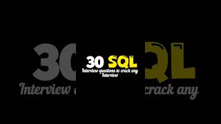 💻 Top 30 SQL Questions That Get You Hired 🚀