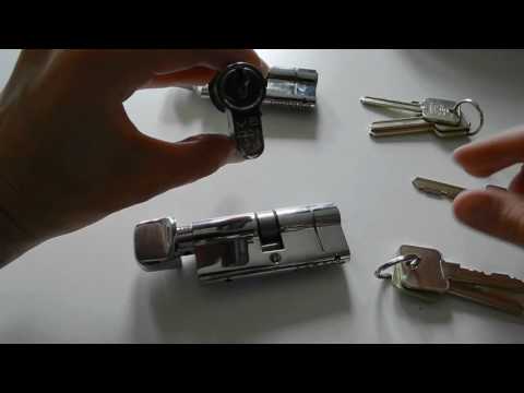 How to install key aliked lock and Union Euro Profile