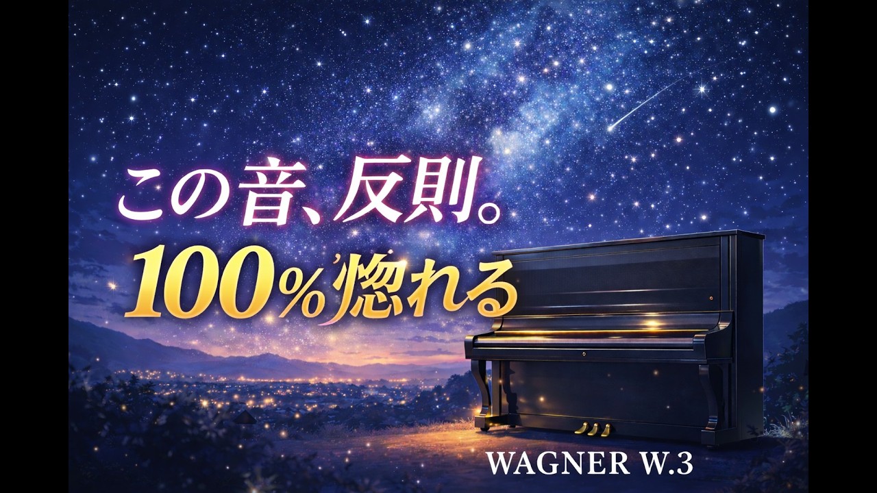 在庫ピアノ「WAGNER W.3」で、見上げてごらん夜空の星をしてみた