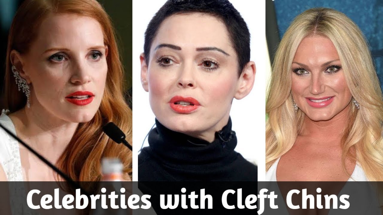 Actresses with cleft chin