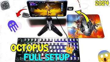 How to play Free fire With Keyboard and Mouse in mobile || Octopus Free Fire Keyboard Mouse Setup😱