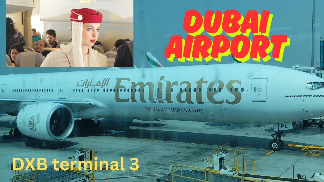 दुबई का DXB ✈️✈️ Airport | Terminal 3 departure | Dubai visa