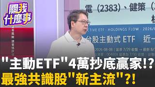 主動ETF都買整體買賣超暗示台股多頭趨勢還沒停主動ETF抄底有哪些!前十大都會漲那些才是真看多│陳斐娟 主持 │20260813│關我什麼事