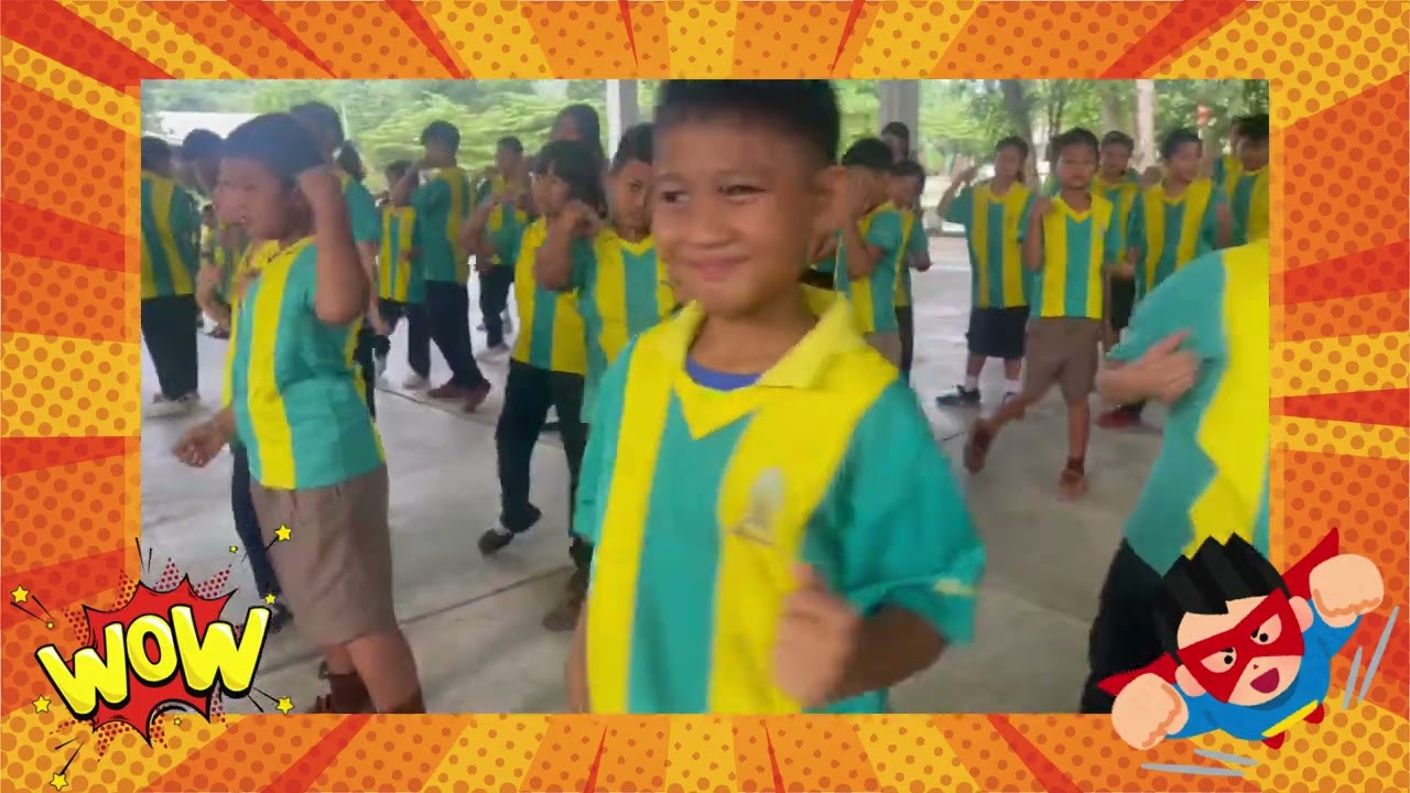 แอโรบิกมวยไทย โรงเรียนบ้านท่ามะขาม จ.ราชบุรี