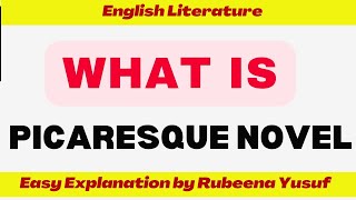 Picaresque Novel | Easiest Explaination😍