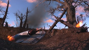 Fallout 4 -  Random UFO crash | Alien Blaster - PC - Survival - HD 1080p