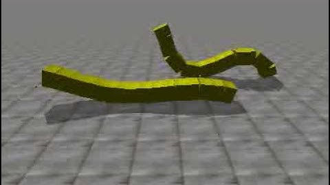 Cube Revolution snake robot simulation