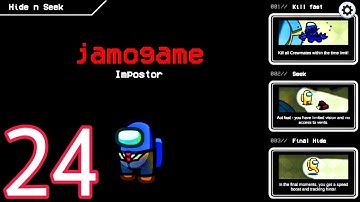 IMPOSTOR HIDE N SEEK 😈 - Among Us Gameplay Walkthrough Part 24 (android/ios)