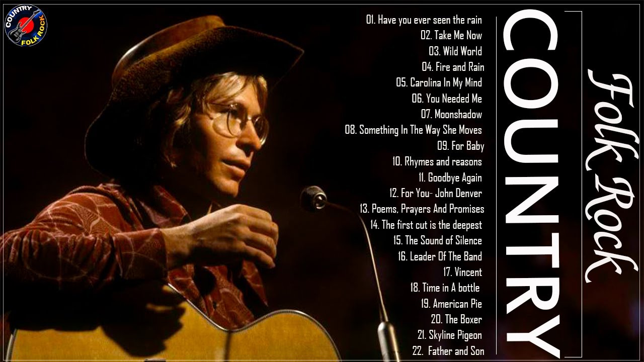 Folk Rock And Country Music With Lyrics Top Classic Folk Rock And