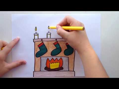 How to draw a fireplace ✏️✏️✏️| Christmas drawings | Fun and easy drawings for kids ✏️✏️✏️