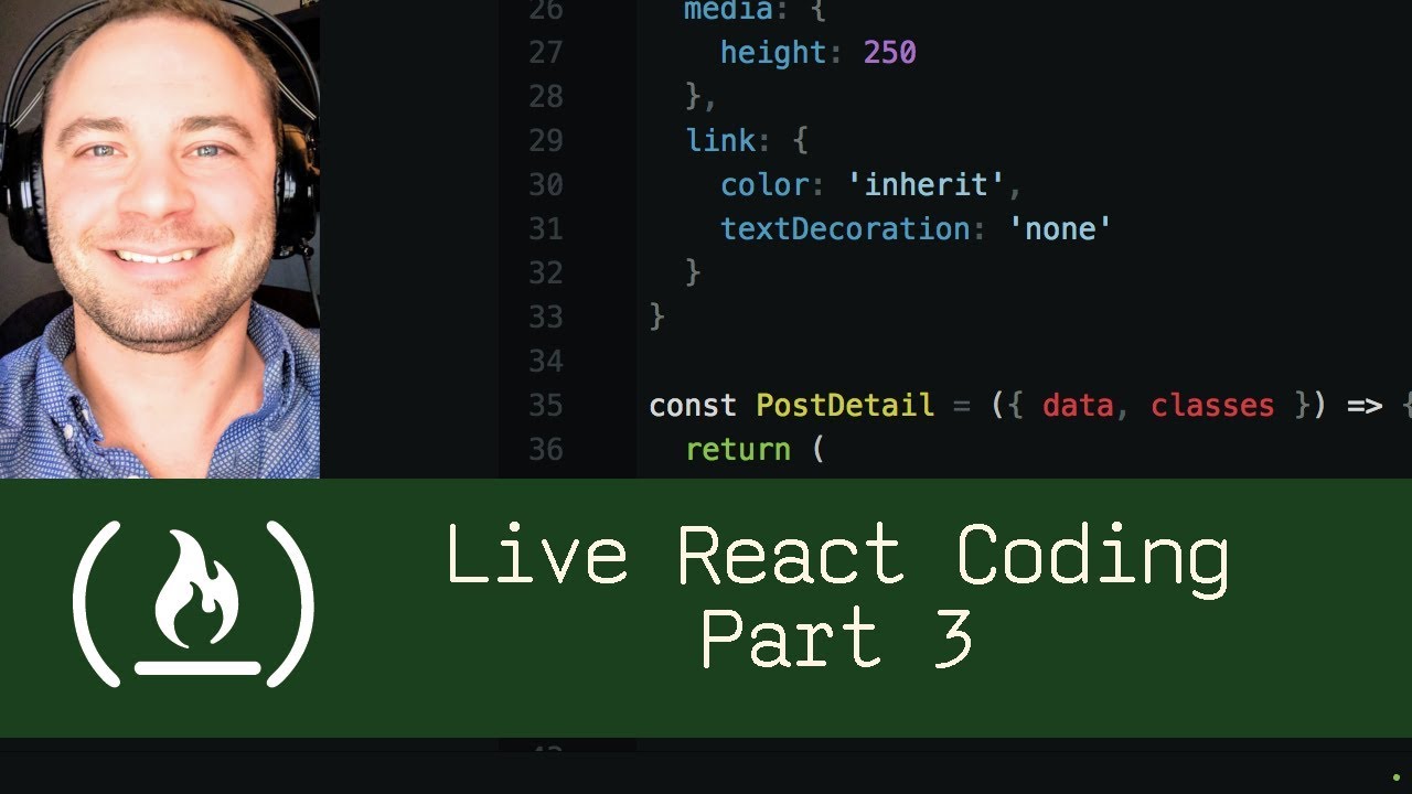 Live React Coding Part 3 (P5D96) - Live Coding with Jesse - YouTube